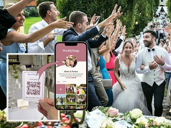 WeddySnap – Hochzeitsfotos der Gäste über einen QR-Code teilen